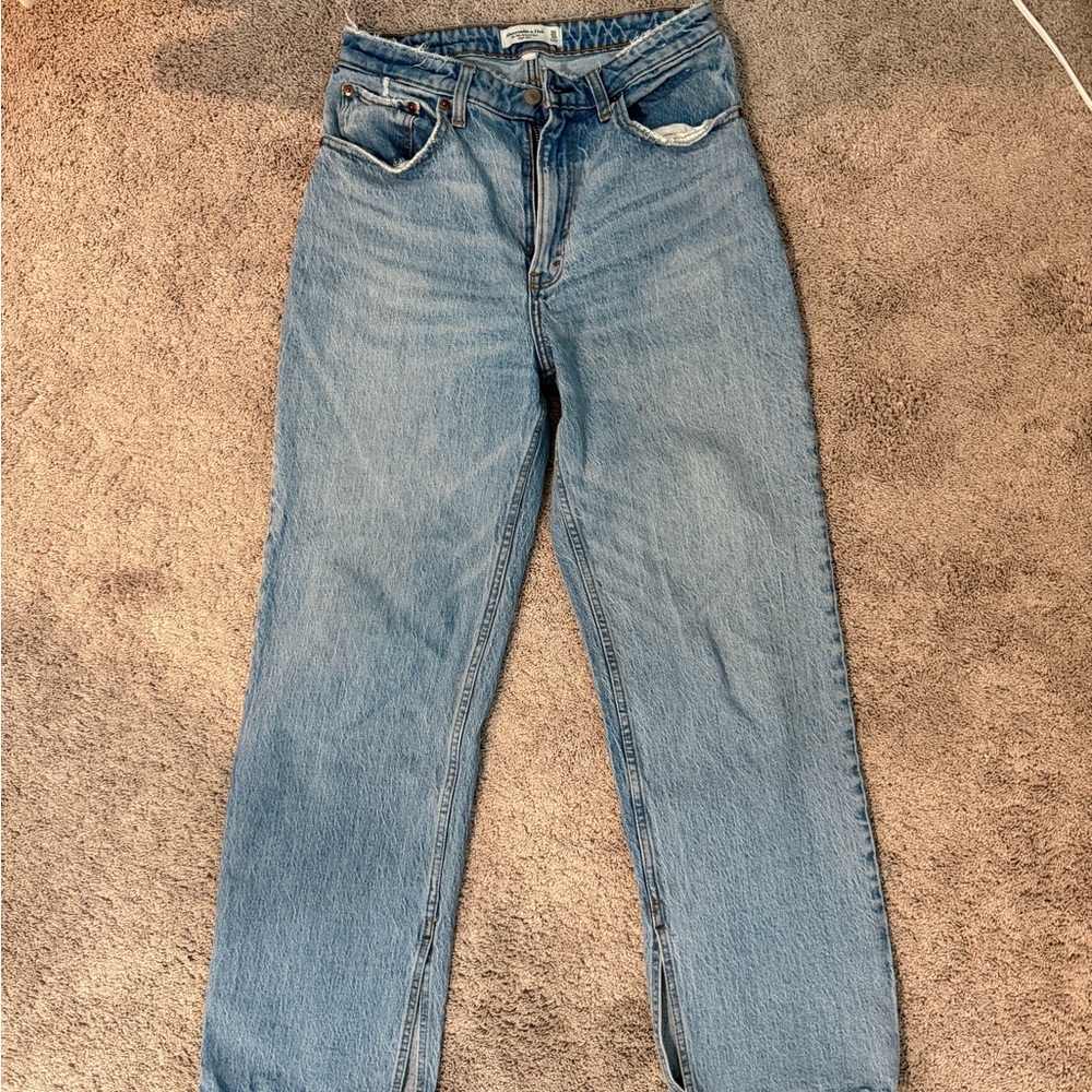 Abercrombie & Fitch Light Blue Straight Leg Jeans